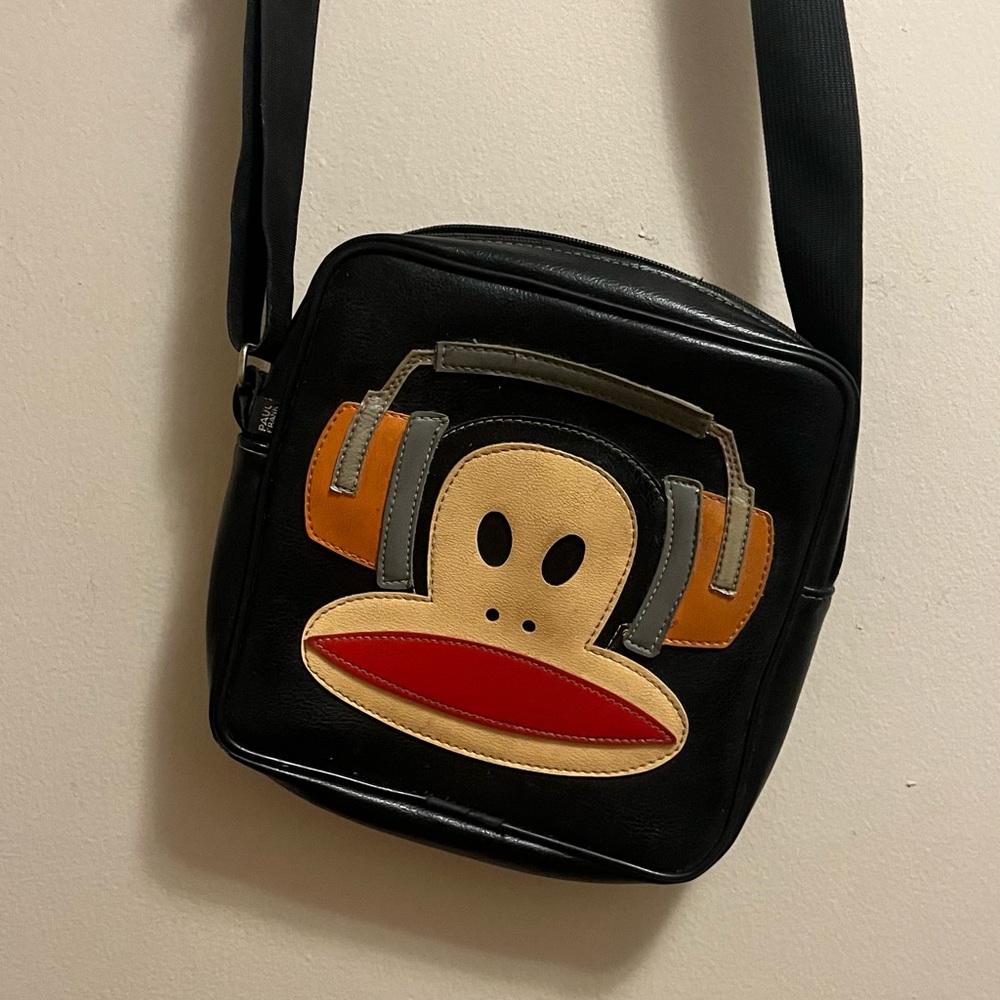 Paul Frank Julius Headphones leather crossbody bag